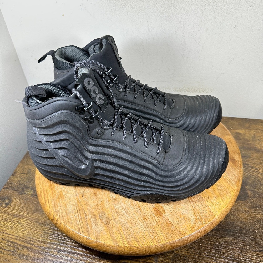 Nike ACG Lunardome Sneakerboot Black Waterproof Boots 654867-090 Mens Size 12